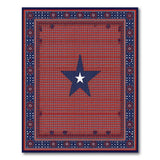 Lone Star Red Southwestern Area Rug