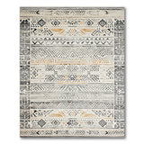 Beige Grey Southwestern Geometric Southwestern Area Rug