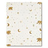 Celestial Gold Bears Moons Area Rug