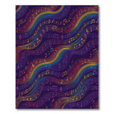 Rainbow Musical Notes Area Rug