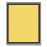 Sunny Yellow Area Rug with Bold Black Border