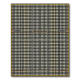Distressed Black White Checkered Gingham Rug
