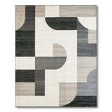 Geometric Modern Modern Geometric Neutral Area Rug
