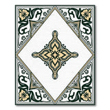 Beige and Neutral Ornate Floral Medallion Persian Area Rug