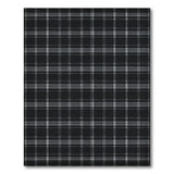 Classic Black White Plaid Area Rug
