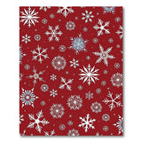 Festive Red Snowflake No. 2 Area Rug