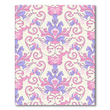 Ornate Pink Purple Floral Vintage Area Rug
