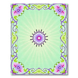 Vintage Floral Starburst Area Rug