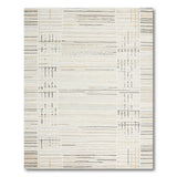 Abstract Geometric Line Area Rug in Neutral Tones