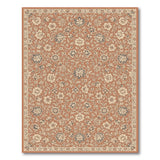 Floral Vintage Brown and Tan Brown Floral Vintage Area Rug
