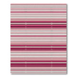 Pink Horizontal Stripe Area Rug