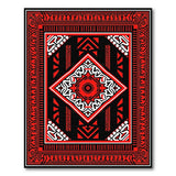 Red Heritage Tribal Bold Red Heritage Tribal Area Rug
