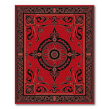 Traditional Persian Ornate Red Persian Medallion Area Rug