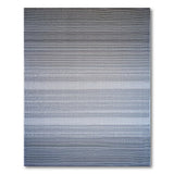 Grey Ombre Horizontal Stripe Area Rug