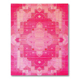 Geometric Modern Vibrant Pink Geometric Modern Area Rug