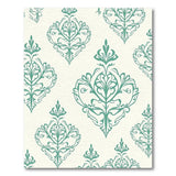 Blue and Teal Teal Ornate Persian Medallion Rug