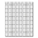 Black and White Geometric Modern Black White Geometric Lattice Area Rug