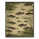 Trout Stream Swimming Area Rug
