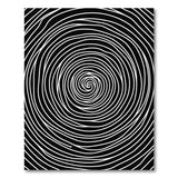 Abstract Area Black and White Hypnotic Black White Spiral Area Rug
