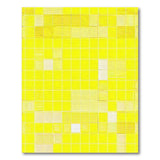 Geometric Modern Yellow Vibrant Yellow Geometric Grid Area Rug