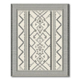 Black White Heritage Tribal No. 4 Area Rug