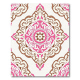 Traditional Persian Vibrant Pink Persian Medallion Area Rug