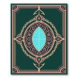 Ornate Emerald Persian Mandala Area Rug