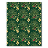Emerald Holly Berry Pine Fern Area Rug