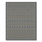 Heritage Tribal Grey Geometric Lattice Area Rug