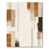 Beige and Neutral Modern Geometric Beige Abstract Area Rug