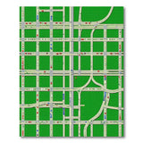 Retro Pixel City Highway Traffic Rug