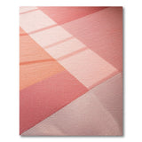 Vibrant Pink Orange Patchwork Geometric Area Rug