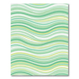 Serene Green Wave Abstract Rug