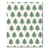 Emerald Green Pine Tree Pattern Area Rug