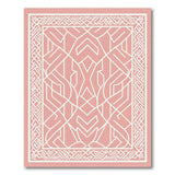 Blush Pink Intricate Geometric Lattice Rug