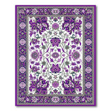 Traditional Persian Purple Persian Floral Area Rug