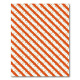 Vibrant Orange Diagonal Geometric Area Rug