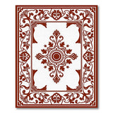 Traditional Persian Ornate Red Floral Medallion Persian Rug