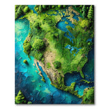 Lush North America Landscape Area Rug