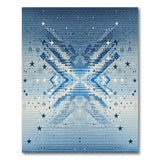 Starry Blue Geometric Area Rug