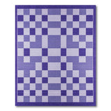 Purple Purple Geometric Patchwork Area Rug