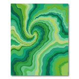 Emerald Swirl Abstract Area Rug