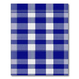 Navy Blue Plaid Geometric Blue and Teal Area Rug