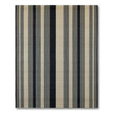 Bold Vertical Striped Black Grey Area Rug