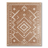 Tan Diamond Geometric Southwestern Area Rug