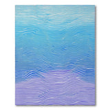 Blue Wave Gradient Abstract Area Rug