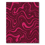 Abstract Area Pink Fluid Wave Abstract Area Rug