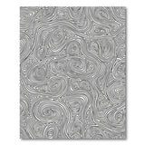 Hypnotic Swirl Black White Abstract Black and White Area Rug