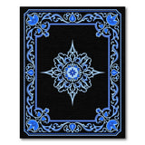 Blue and Teal Intricate Blue Mandala Persian Area Rug