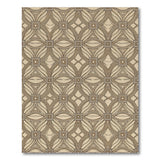 Beige Geometric Area Rug